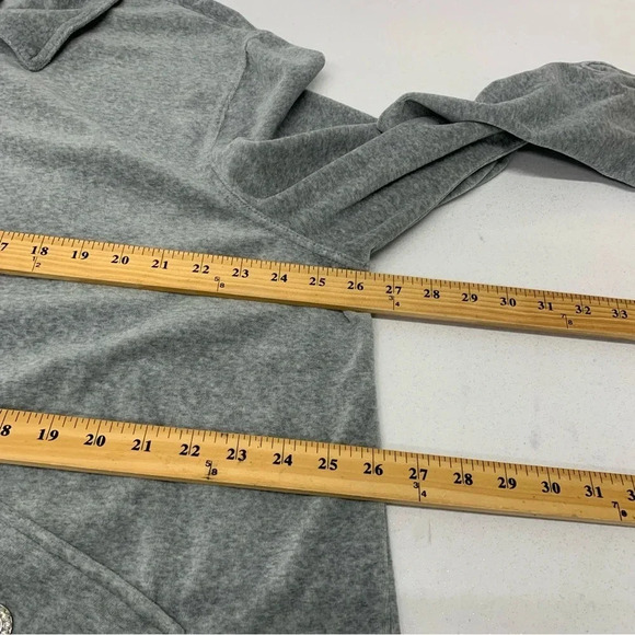 D & D Lifestyle Womans Velour Outfit Size 2X  Gray Pull On Pants  Jacket Buttons - Picture 13 of 16